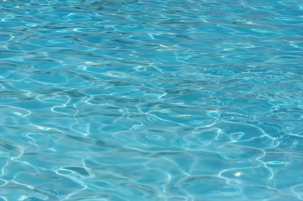 a calm swimming pool chlorine